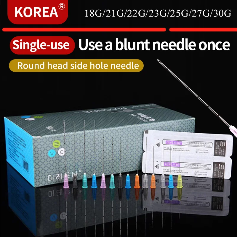 

Blunt Needle 21/22/18/27/23g 25G Medical Disposable Stop Needle Tip With Graduated Side Hole Dental Flushing Needle