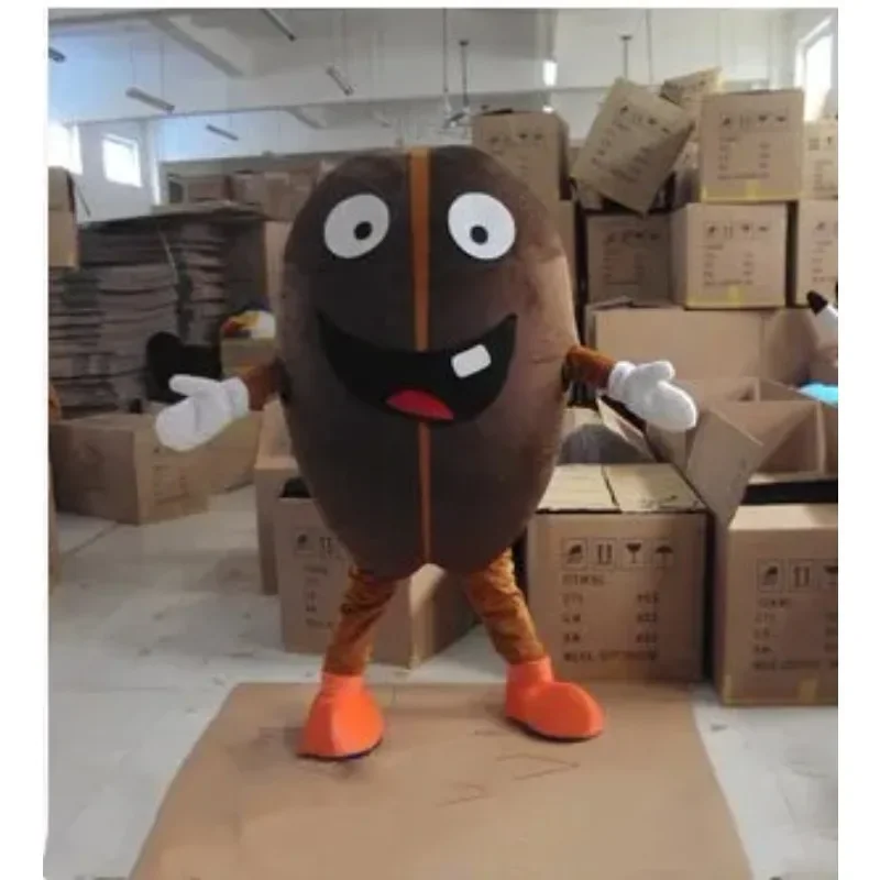 

Coffee Bean Mascot Costume Birthday Party Dress Halloween Fancy Party Outfits Advertising Performance Clothings Mascot Apparels