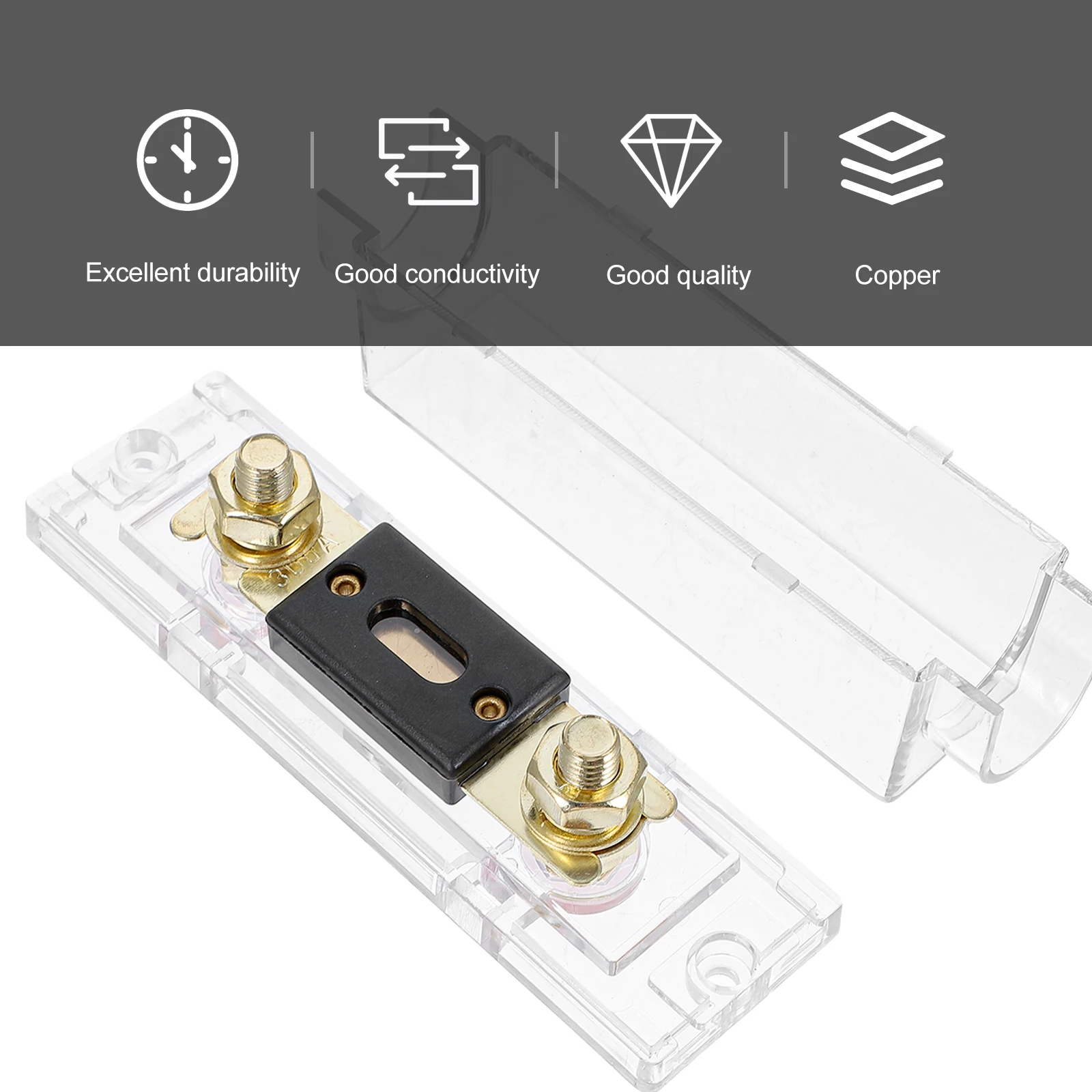 

Anl Fuse Holder 300A Car Audio Fuse Block Holder For Auto Audio Amplifier Distribution Block Waterproof Durable