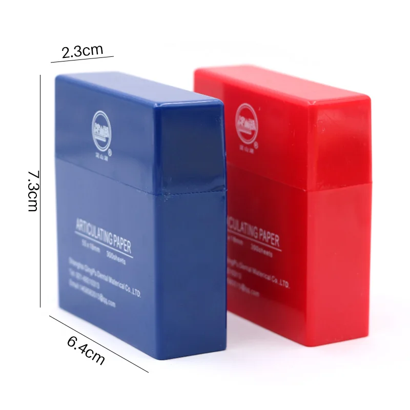 300pcs/box Dental Articulating Paper Blue Red Double-sided Bite Strips Oral Dentist Teeth Care Whitening Material Tool 55*18mm