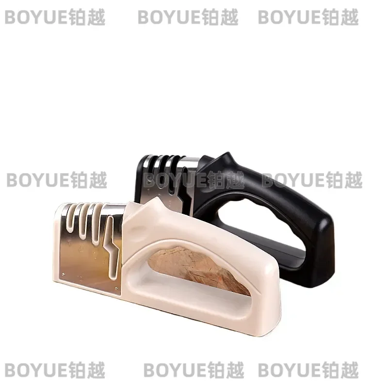 4 in 1 Knife Sharpener Kitchen Tool for Scissors Blades Quick Cutting Household Chef Cooking Accessories Color Box Pack