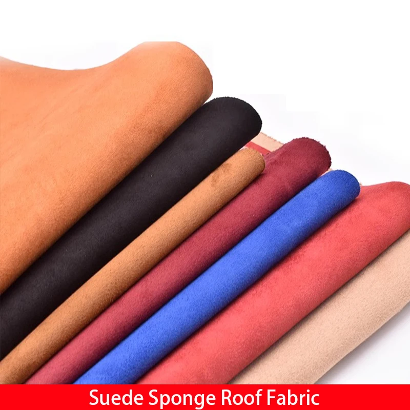 Suede Headliner Fabric with 3mm Foam Sponge Backing Interior Trim DIY Roof Repair Replacement Suede Fabrics Wrap DIY Material