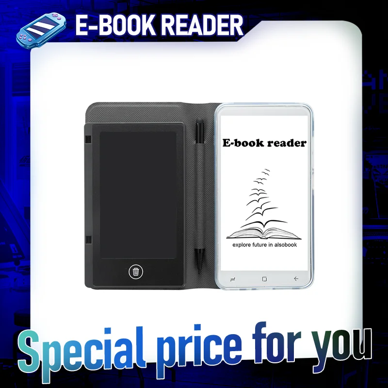قارئ الكتب الإلكترونية مقاس 5 بوصات مع مكبر صوت مدمج وكاميرا 5 متر للتعلم اللامنهجي وقارئ PDF الصوتي والفيديو المحمول