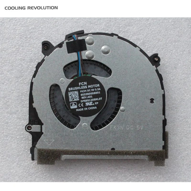 

New Original Laptop CPU Cooling Fan For HP ProBook 640 G4 645 G4 L09535-001 FCN FK3N 6033B0058801 DFS551205ML0T HSN-I14C-4