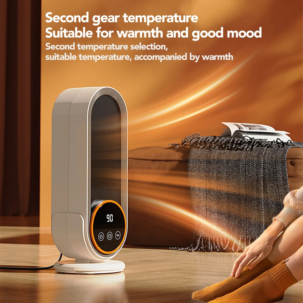 1200W Electric Heater Portable Desktop Fan Heater Heating Warm Air Blower Mini Radiator Home Office Warmer Machine for Winter