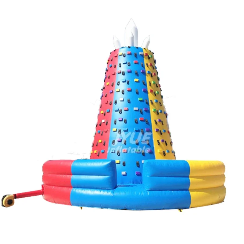 Portable used inflatable climbing wall for children and adults