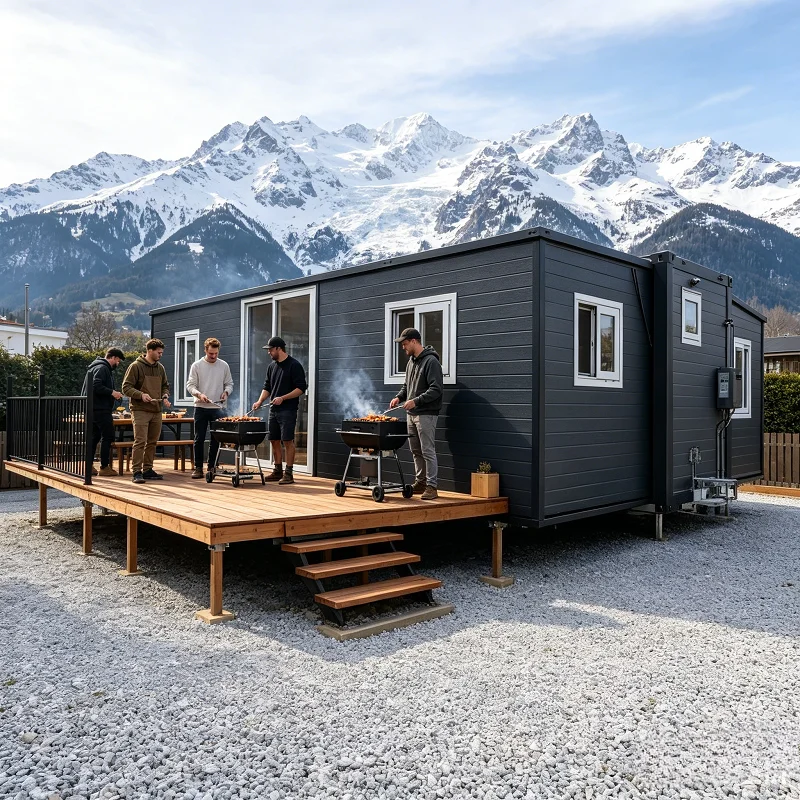 Affordable 40ft Prefabricated Container House Modular Container House 3 Bedroom Container Homes with Kitchen Gadget Sets