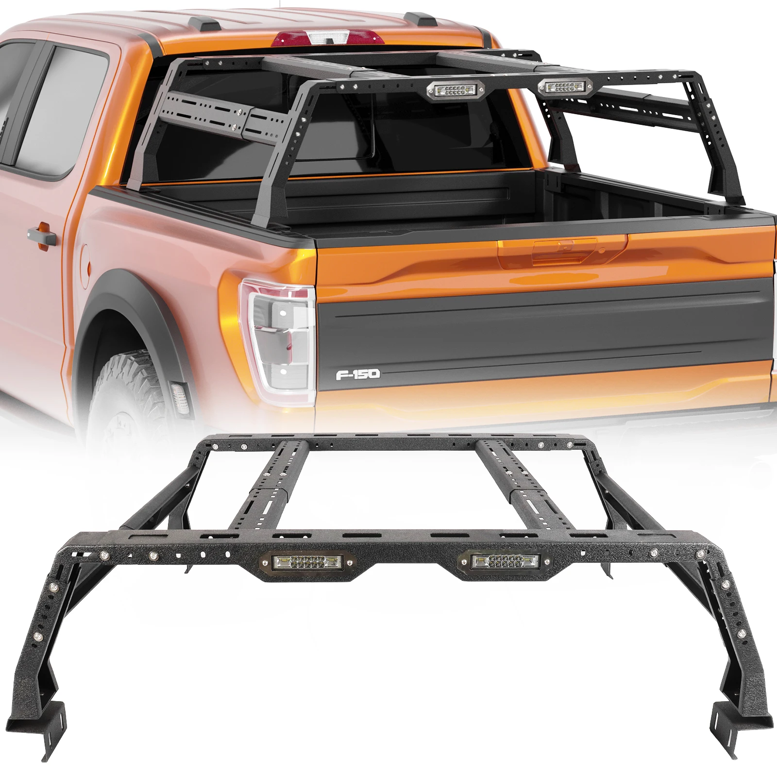 

Bed Rack System Truck Luggage Carrier Steel Fit for 2015-2023 Ranger|Canyon|Colorado|Gladiator