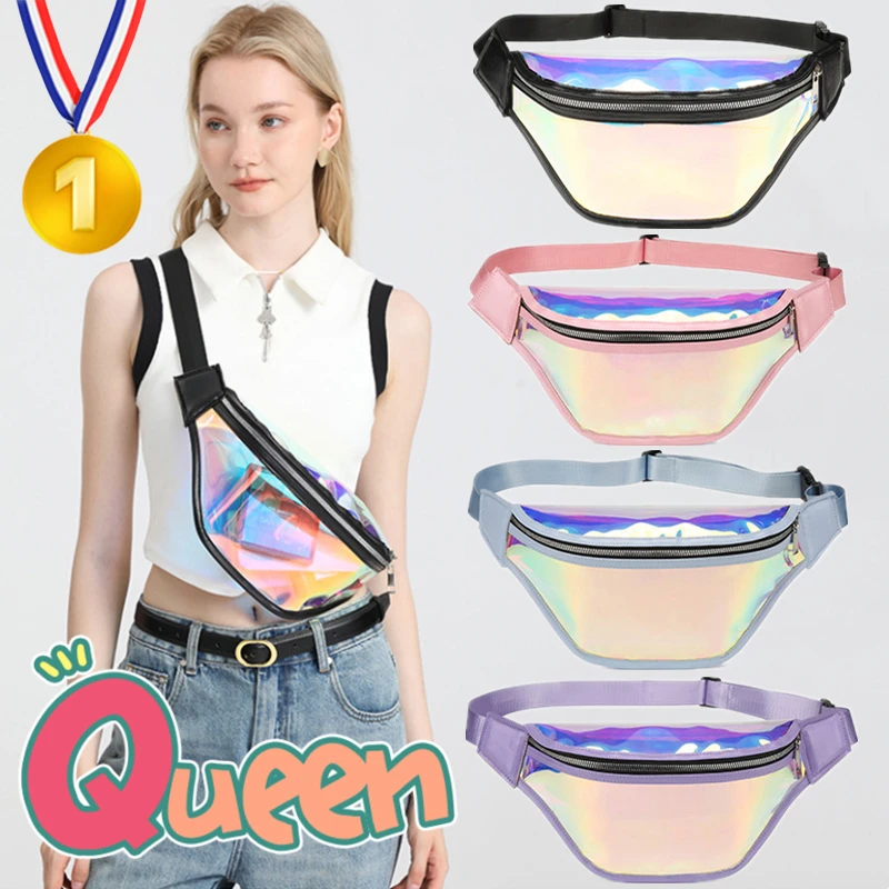 

Спортивная поясная сумка, голографическая поясная сумка, чехол для телефона, водонепроницаемая маленькая сумка, прозрачная дорожная сумка из ПВХ для хранения, нагрудная сумка через плечо для мужчин