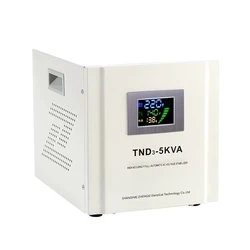 Voltage Stabilizer TND5 5KVA, Highly Accurate Single Phase 220V AC, Normal Type 5KW Intelligence Automatic, Home, Factory
