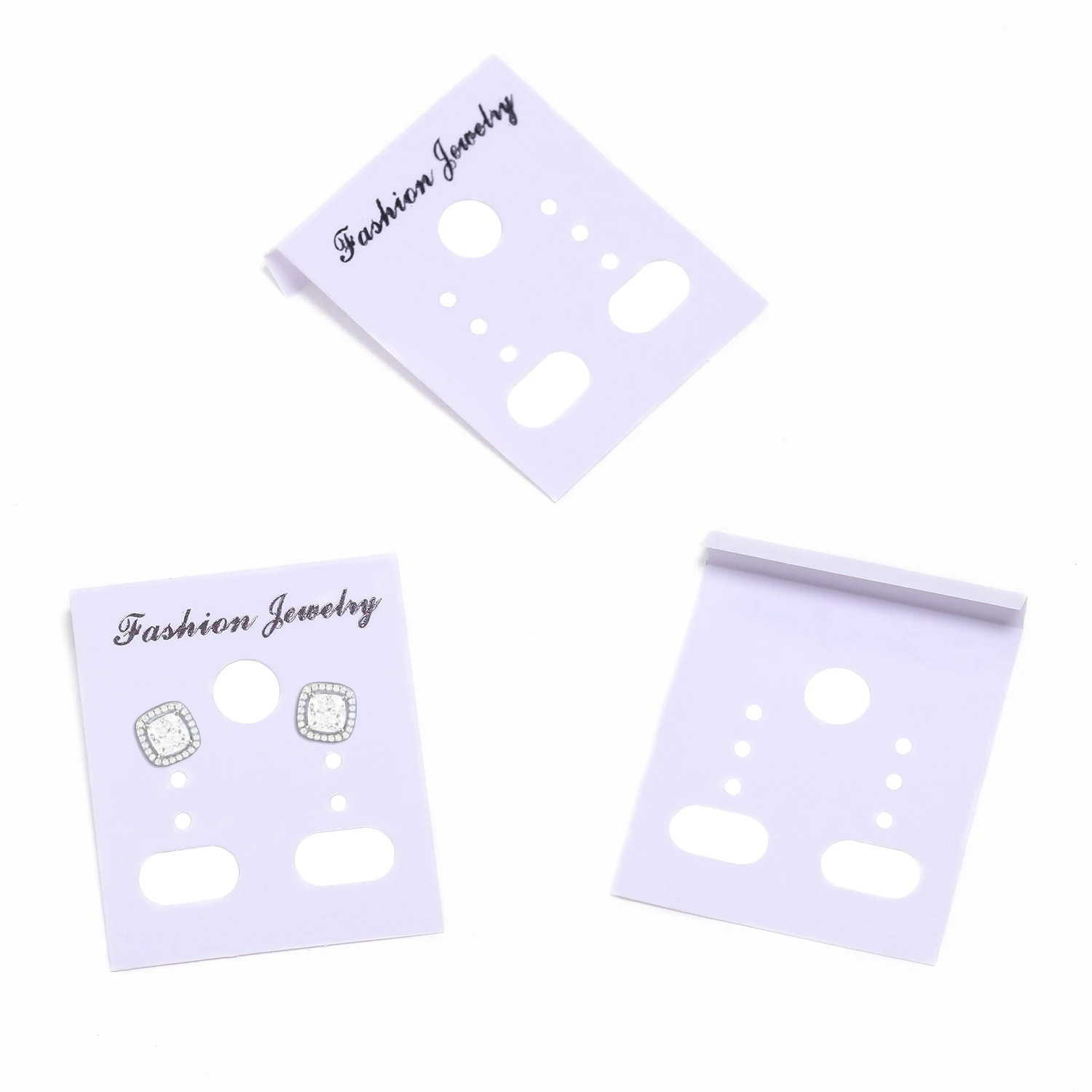 50 stücke/Packung 3,5x3cm Ohrringe Verpackungs karten Display karte für DIY Schmuck Ohrring Ohr stecker Verkaufs preis Tag Ohrring Post halter