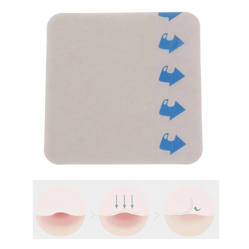 ＆10Pcs/Box Hydrocolloid Adhesive Dressing Wound Dressing Sterile Thin Healing Pad Patches