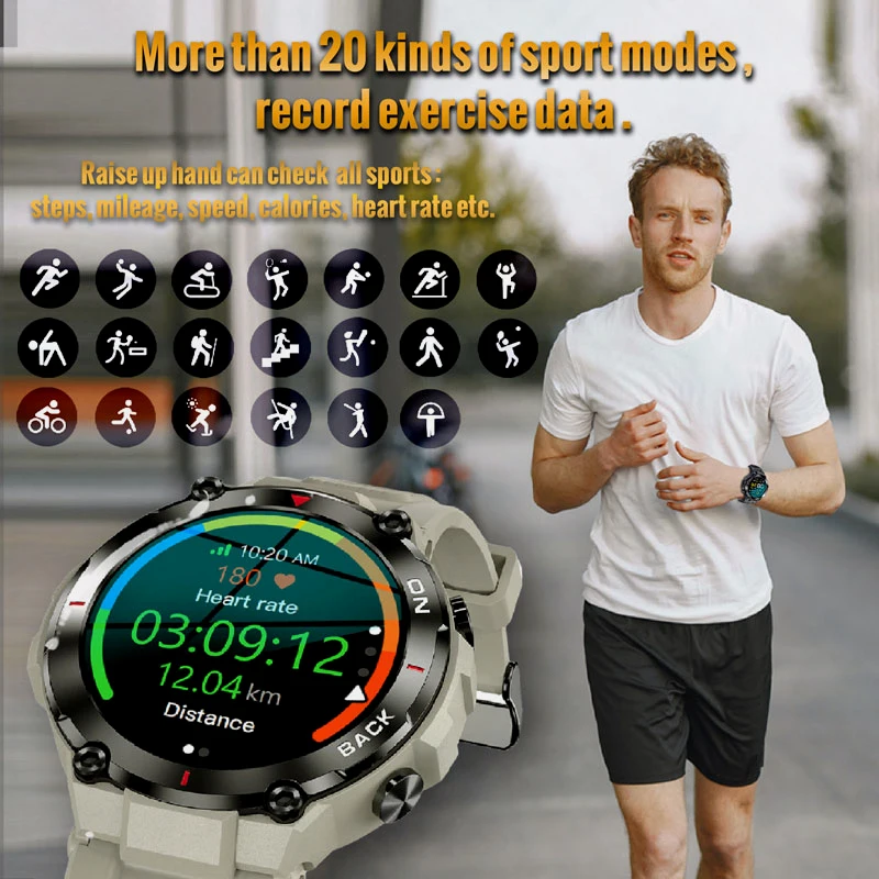 2023 neue Gps Smart Uhr Männer Für Xiaomi Android Ip68 Wasserdichte Sport Uhren 1.32 \'\'Runde 480 Mah Fitness Smartwatch schwimmen