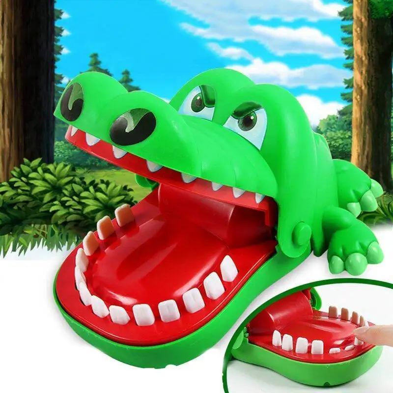 Hand-biting Crocodile Decompression Toy Biting Finger Prank Game Parent-child Interaction Build Up The Courage Kids Party Favors