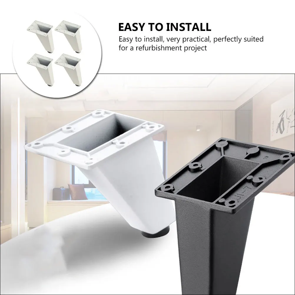 

4Pcs Lightweight Exquisite Appearance Sofa Support Feet Easy to Install for Furniture Refurbishment Furniture Support Leg