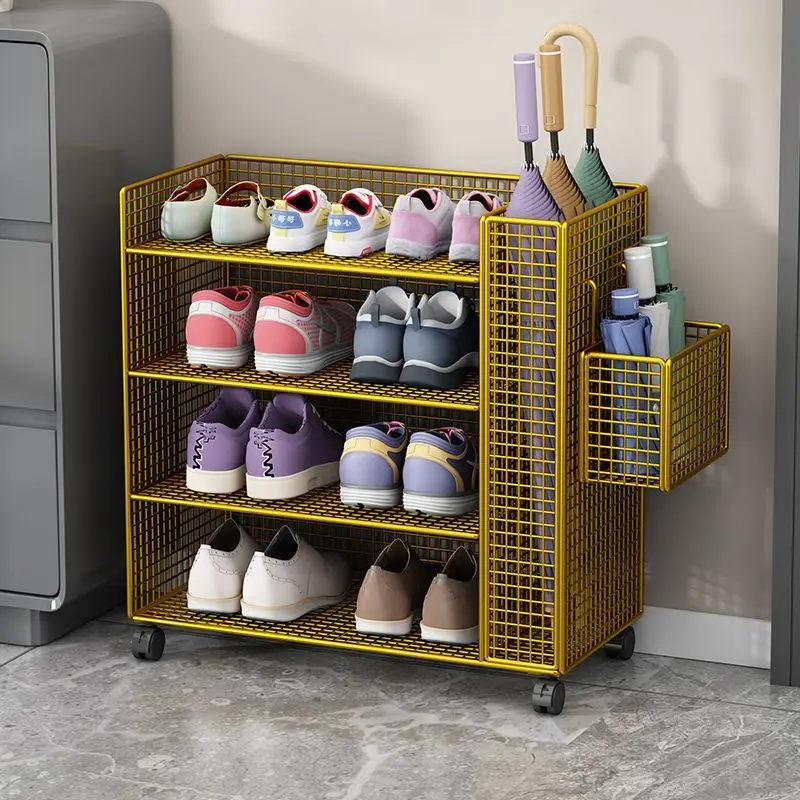 personalizado. [Movível e flexível] Sapateira Ferro Arte Entrada Casa Simples Dormitório Multicamada Econômico Estilo Minimalista Interne