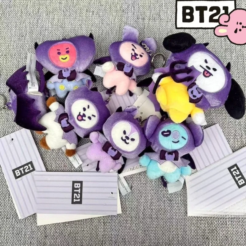 

Cute BT21 Series New Sweet Creative Cartoon Plush Doll Decorative Pendant Fashionable Versatile Portable Keychain Holiday Gift