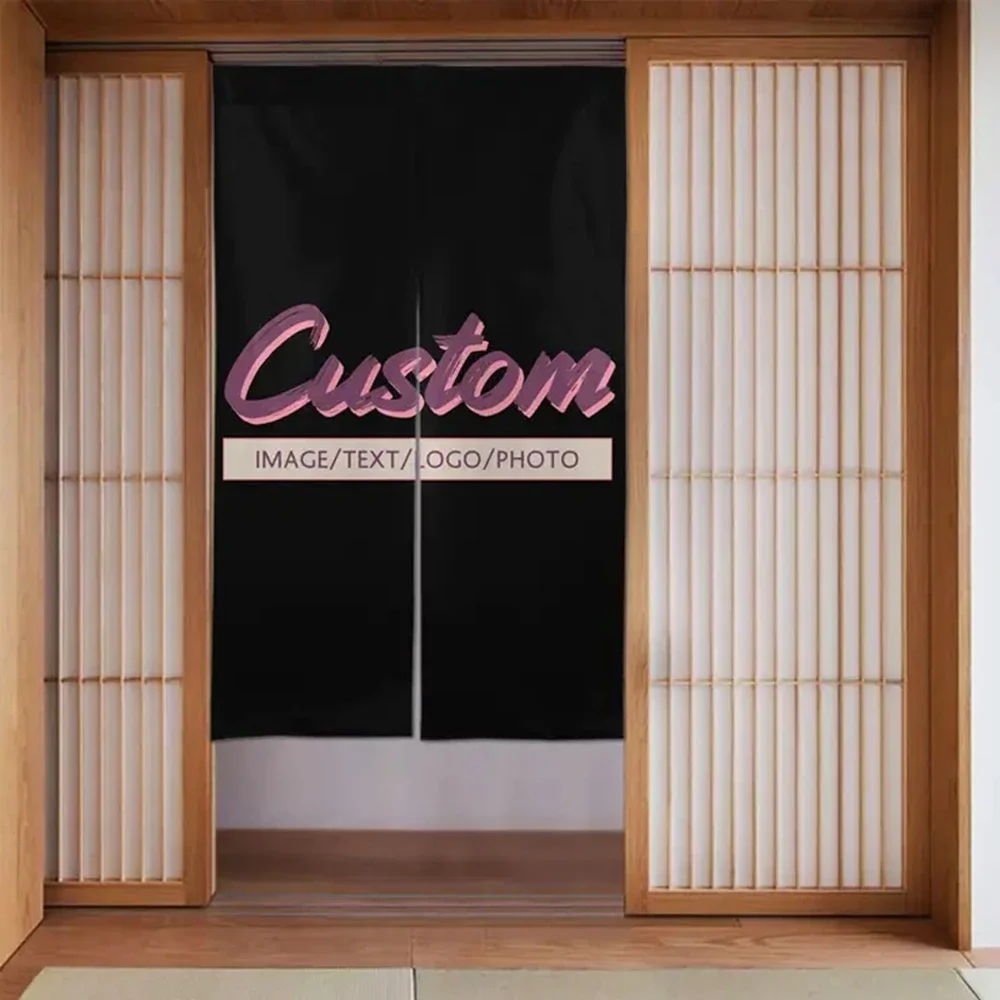 Customized Door Curtains Sizes Pictures Blackout Partition Hanging Half Curtain Home Kitchen Entrance Decor Curtains For Doors
