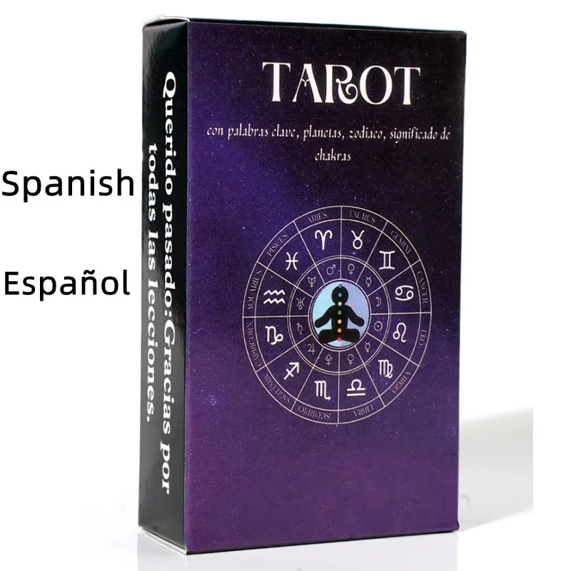 Español LearningTarot Cards in Spanish Version Board Game Divination Deck for Beginners