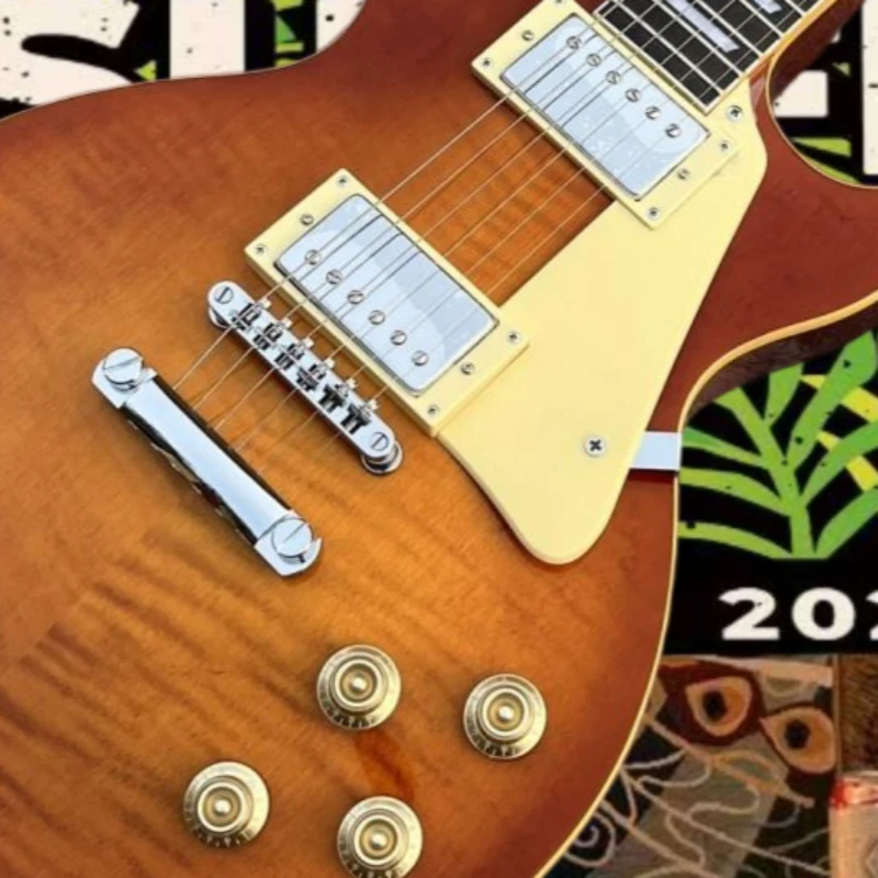 Honey Warm Brown Gradient LPK Electric Guitar HH Pickup Beginner Balanced Versatile Main Piano Model Best Seller Free Shipping