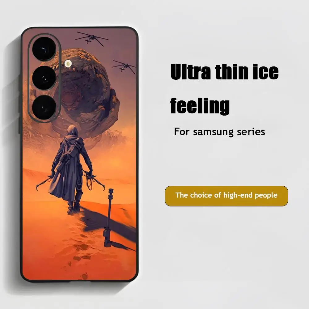 Hot Cool D-dune 2 Movie Phone Case For Samsung Galaxy S25 S24 S23 S22 S21 S20 Plus Ultra Note20 Soft Black