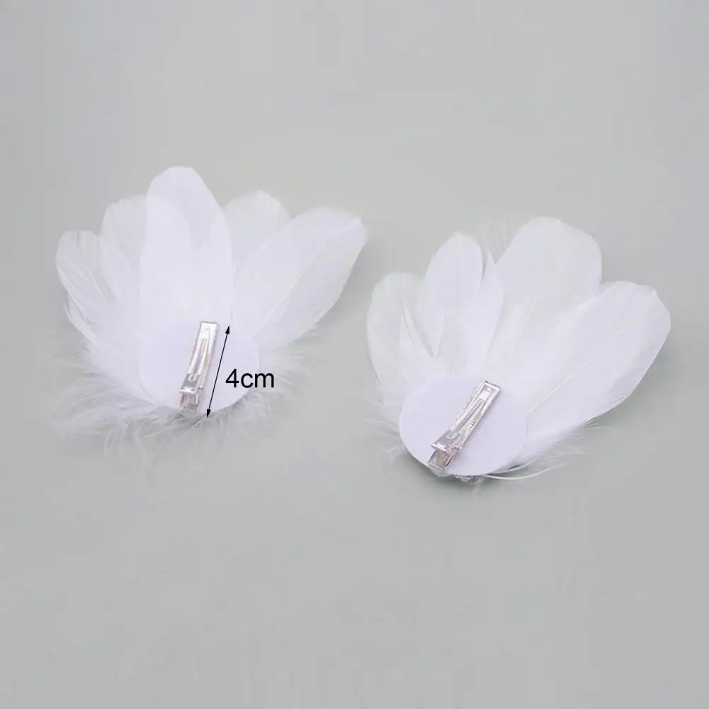 Horquilla de plumas para mujer, Clip de pelo de plumas de cisne elegante con encanto de perla de imitación para mujer, estilo Ballet, boda para novia para escenario