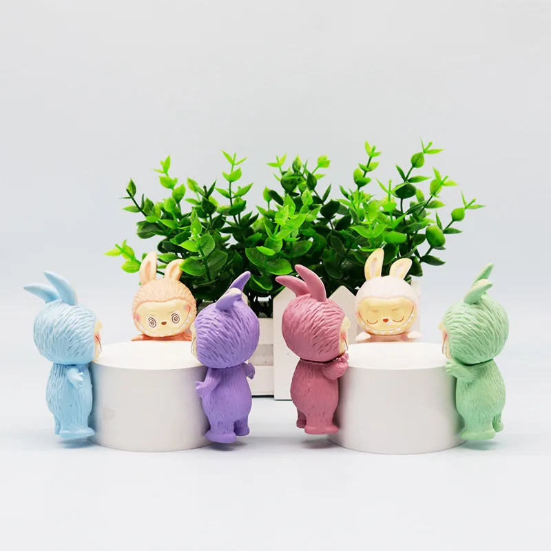 Labubu Hippers Blind Box Mini Figure Action Figurine Collection PVC Model Toy Doll Wholesale Children Ornament Birthday Gift