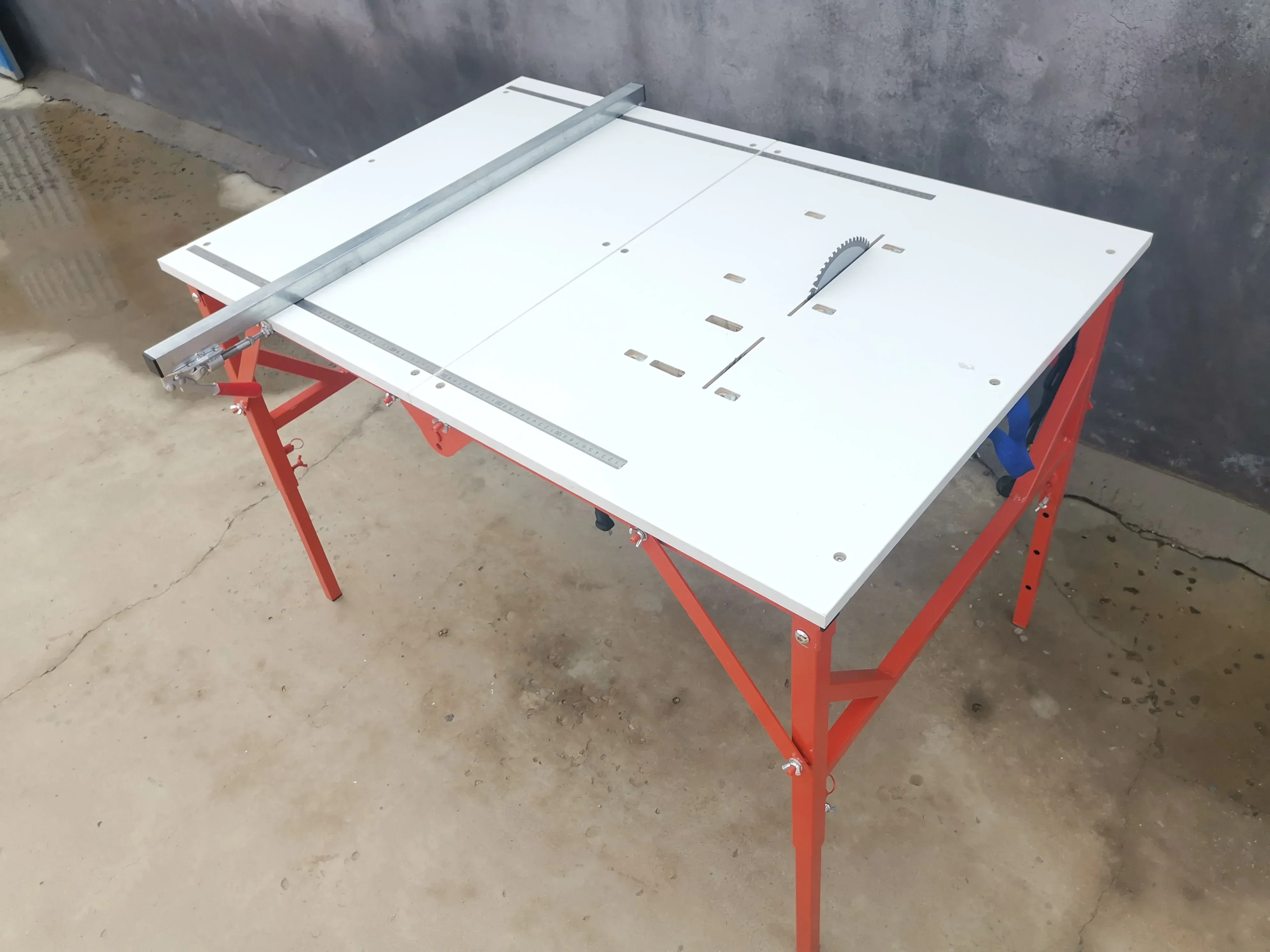 Circular mother saw small cutting saw tools easy to operate  guide rail type woodworking push table Simple sliding table saw