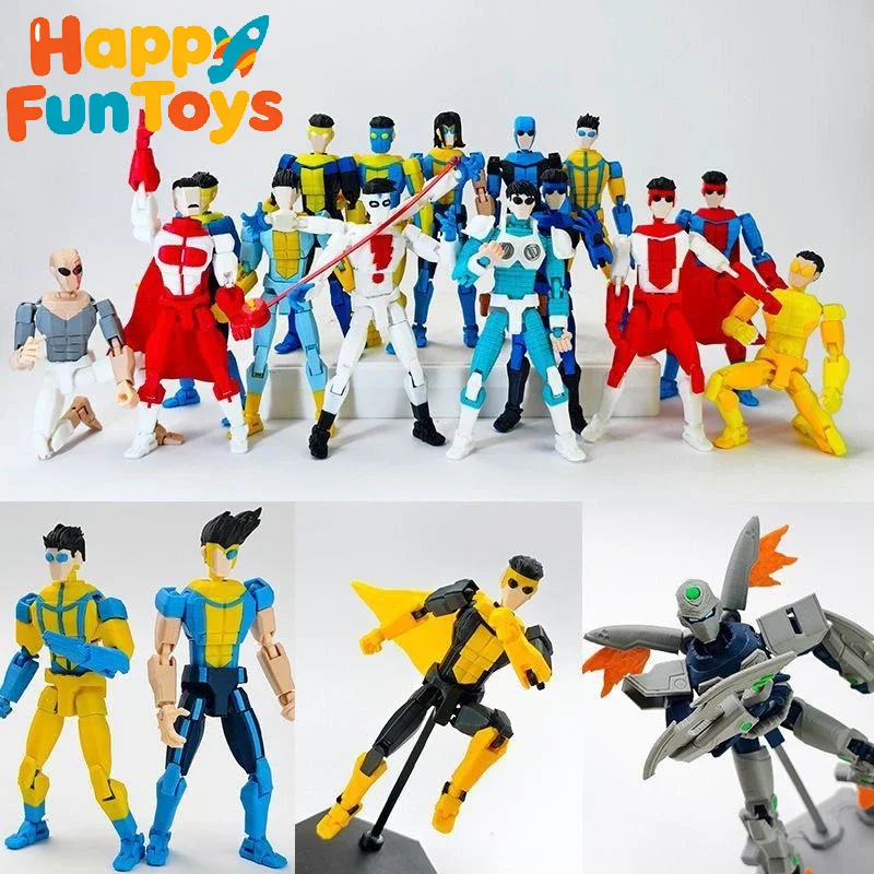 

Mecha 13 Action Figures T13 Figure Multi-Jointed Movable Action Figure Action Dummy Figure Anime Collectible Model Toy For Kids