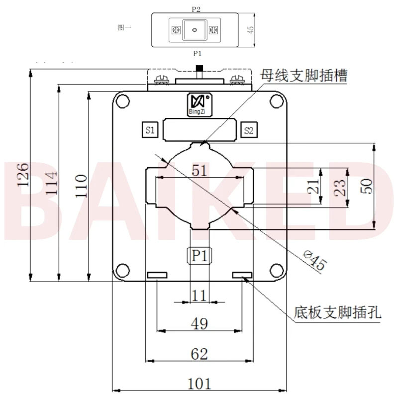 BingZi TA7888 Series AC current transformer TA7888-F16M TA7888-1 TA7888-2 Can be customized upon request