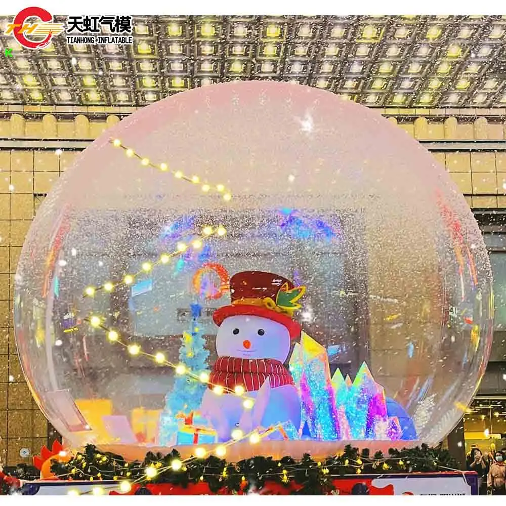 

Быстрая доставка гигантский надувной хрустальный шар ПВХ прозрачный снежный шар для рождественского украшения рекламы