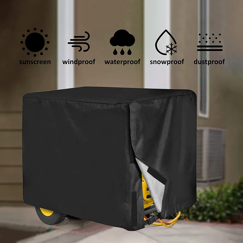 Outdoor Generator Cover, Oxford Cloth, Dust and Rain Cover, Waterproof Machine Cover, Sun Protection