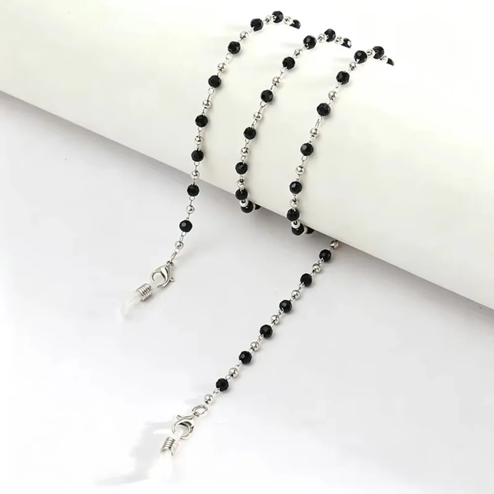 Fashion Crystal Bead Glasses Chain Neck Strap String Mask Chain Reading Glasses Lanyard Beaded Design Eyewear Straps For Women