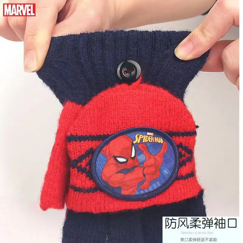 1-2PSC Marvel warme Kinderhandschuhe Spider-Man-Handschuhe Captain America Kinder Winter warme winddichte Handschuhe