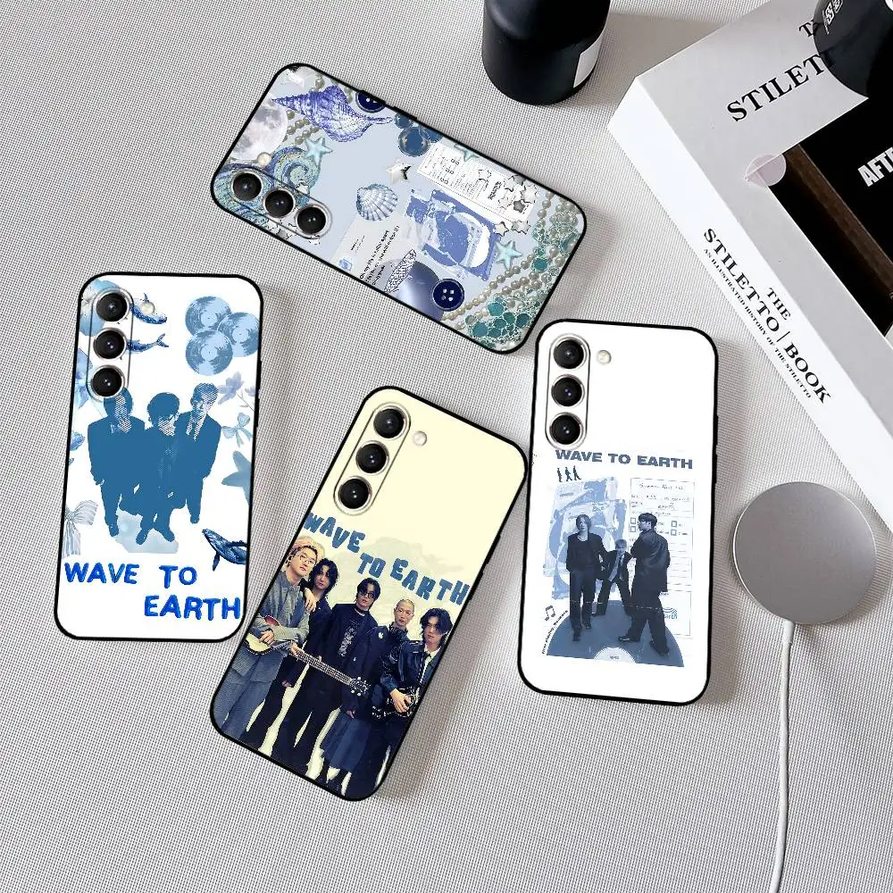 

Wave To Earth Summer Flows Phone Case Black Ultra-thin Shockproof Case For Samsung S24/S25/S22/S30/Note20/Lite/Ultra/5G/Plus/FE