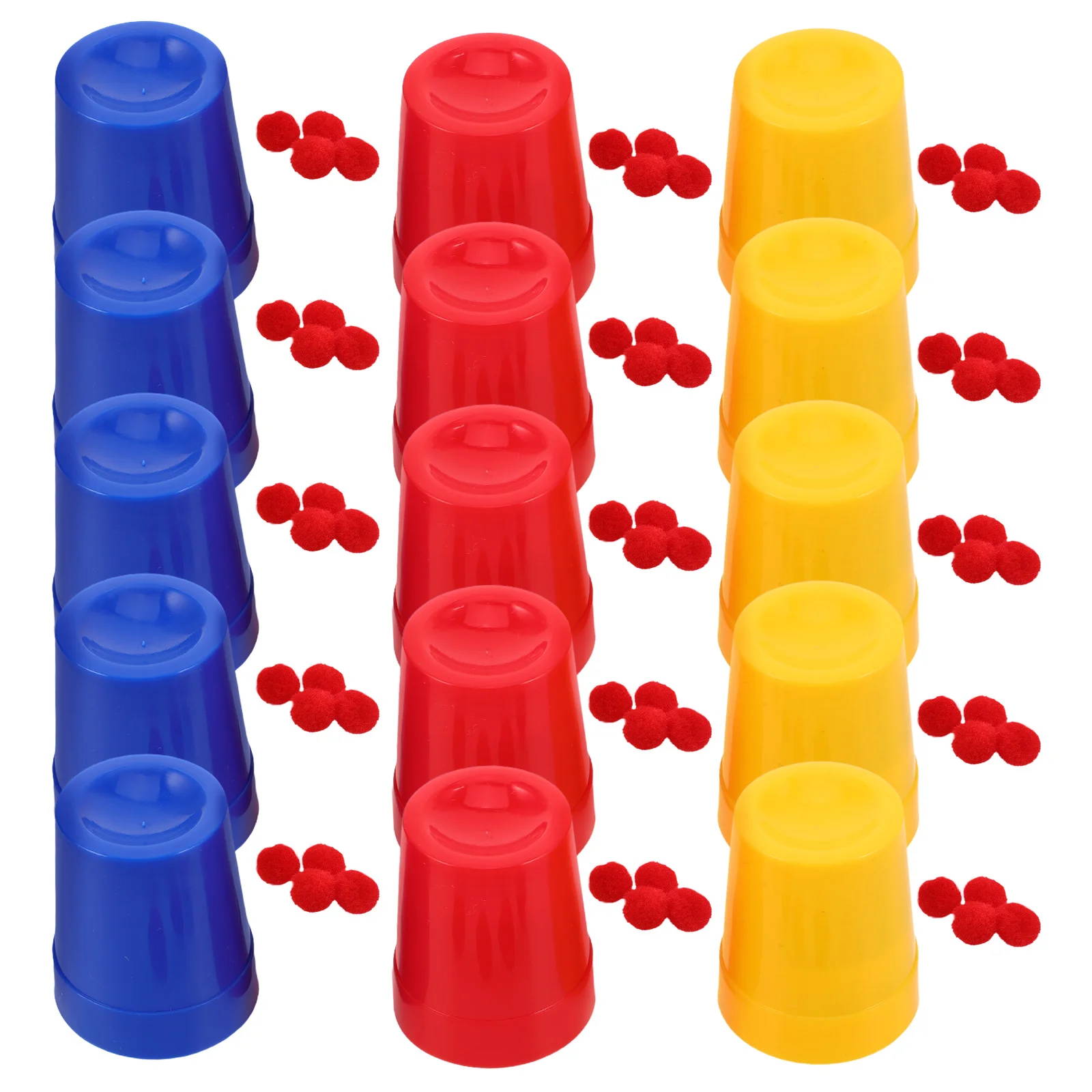 

10 Sets Props Magician Cups and Balls Knitted for Trick Three Return to
