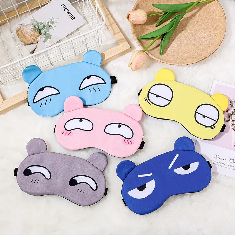 

2024 New Sleep Eye Mask Plush Eye Cover Kids Sleeping Mask Winter Cartoon Travel Rest Eye band Blindfolds Sleep Aid Eyepatch