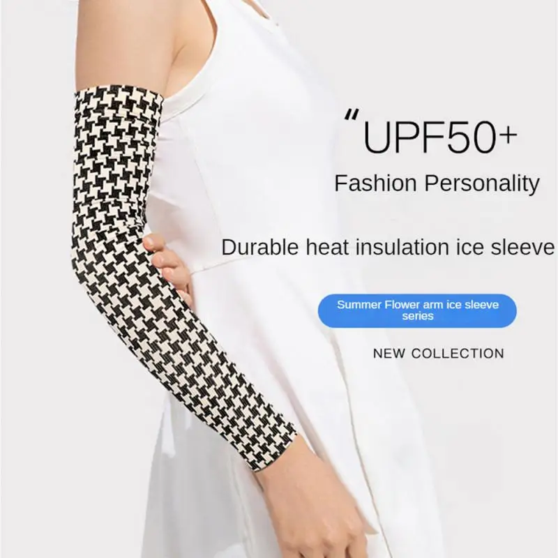 Breathable Delicate Touch To Provide Soft And Comfortable Body Feeling Upf50 Sun Protection Arm Sleeves Ice Silk Sleeves