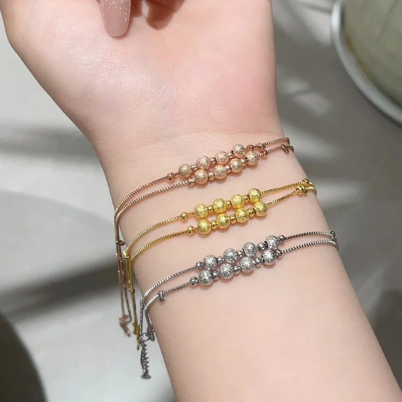 New Silver Color Stamp Bracelets For Women Foot Leg Chain Link Anklets Double Layers Beach Accessories Fashion Jewelry Gifts