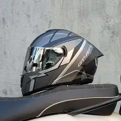 Motorcycle Helmet  four seasons LVS  Professional racing dual lens safety helmet motorcycle full face protector, approved by DOT