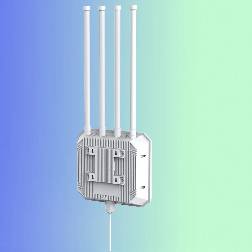 Dual 2.4GHz 5GHz Waterproof 802.11ac WiFi 6 AX1800 Long Range Wireless AP Outdoor Router