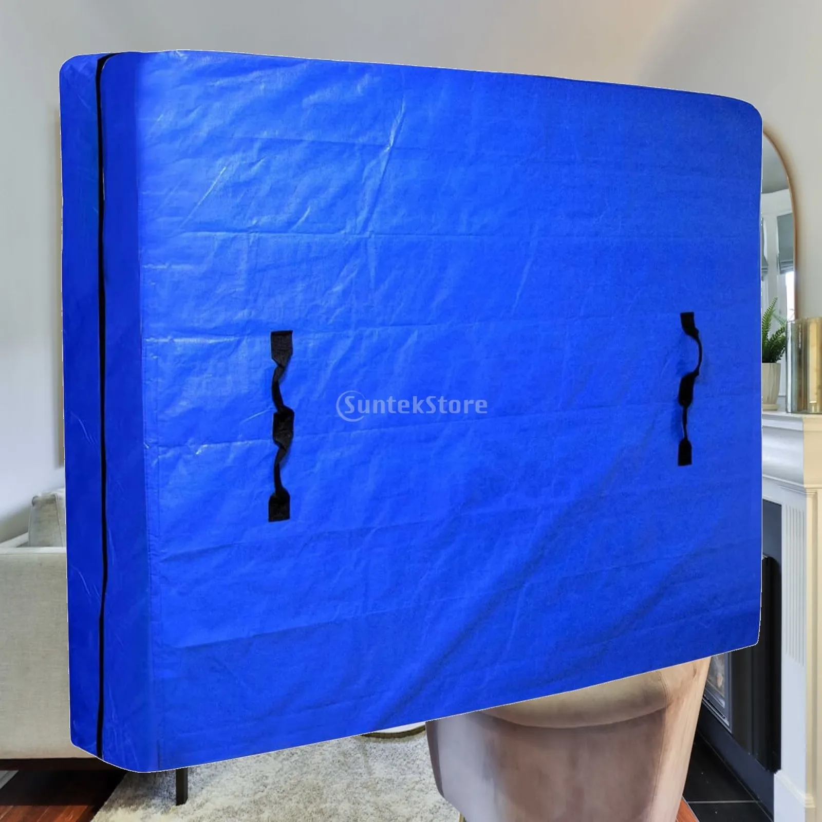 Mattress Bag Protector Heavy Duty Water Resistant Storage Organizer with Double Zippers Handles for Transport and Shipping Use