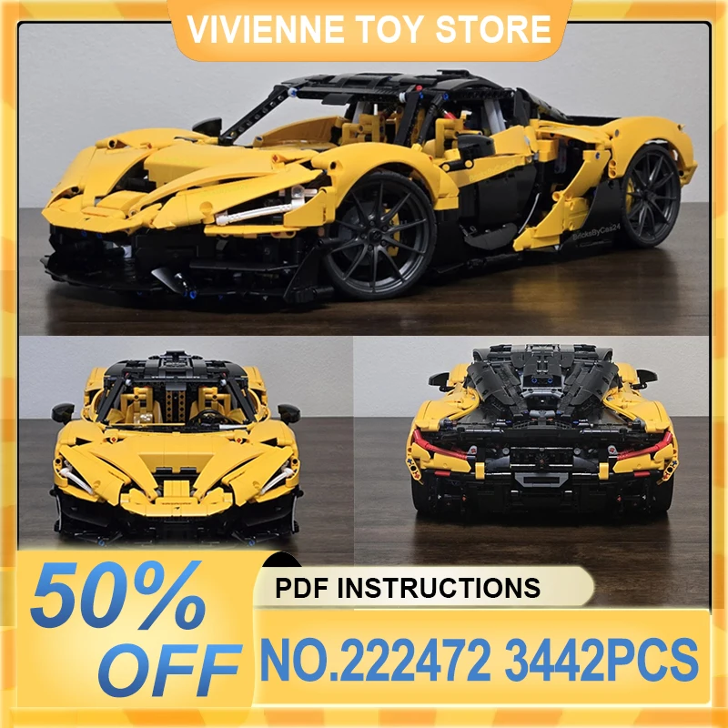 

Новый MOC 1:8 Технический супер спортивный автомобиль W1 Модель сборки Строительные блоки Кирпичи Гиперкар Diy Головоломка Игрушка Подарки на день рождения для детей