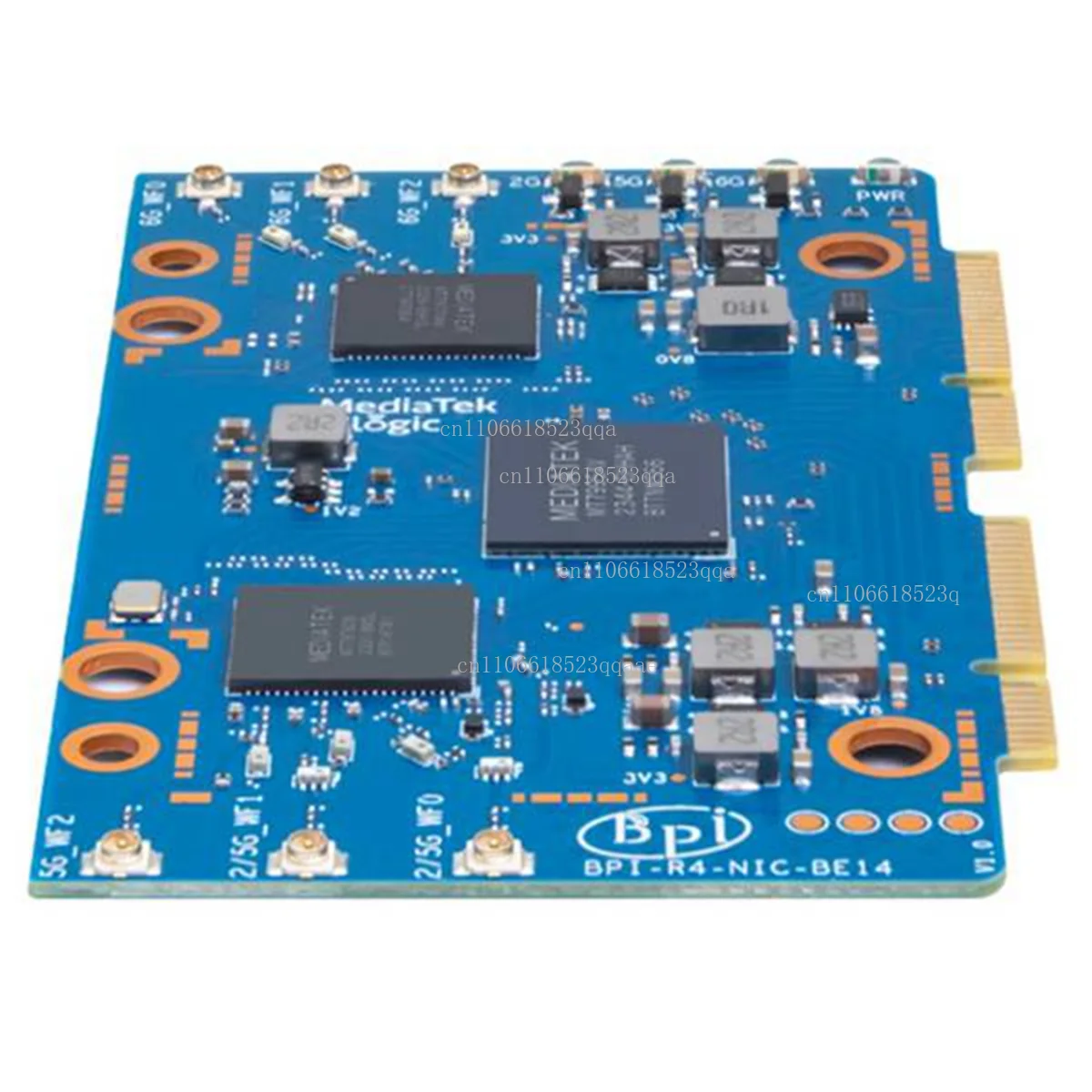 Voor Banana Pi -R4-NIC-BE14 Wifi7 Module Accessoires voor -R4 MT7995AV Chipset 2 PCIe 3.0 Interface, 6 stuks Antenne