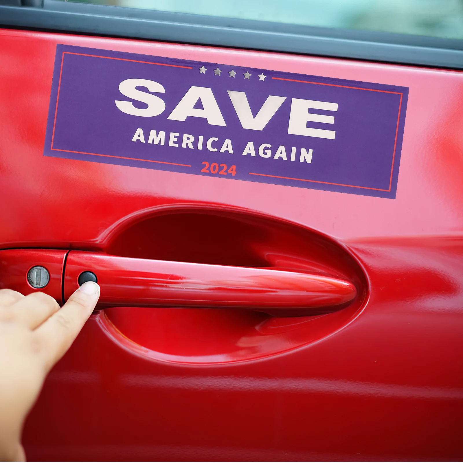 10pcs 10 Sheets Election Voting Stickers United States Political Bumper Rectangular Adhesive Paper Vote Labels Circle Decal Gift