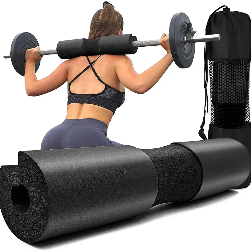 Almohadillas de hombro con barra, almohadillas gruesas de espuma para levantamiento de pesas en cuclillas, almohadillas para el cuello, empujes de cadera, levantamiento de pesas, peso muerto, gimnasio, entrenamiento físico