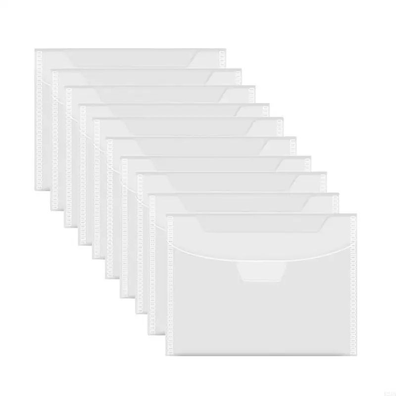 10PCS Przezroczyste kieszenie do przechowywania do cięcia szablonu matryc, Cuts Stamps Torka do przechowywania do cięć