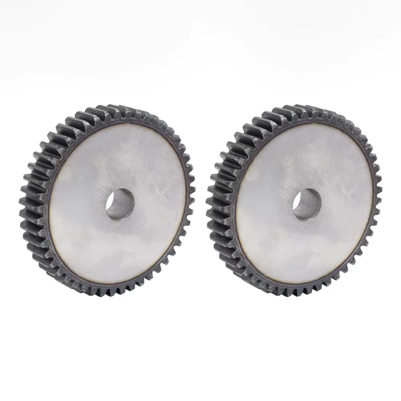 1 قطعة 1.5 متر/2 متر حفز التروس 41/42/43/44/45/46/47/48/49/50 ~ 56 الأسنان 45 # ترس نقل سمك الصلب 15/20 مم لـ CNC #4