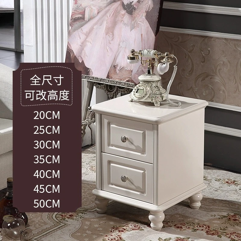 

Pure solid wood narrow bedside table mini apartment simple modern bedside table