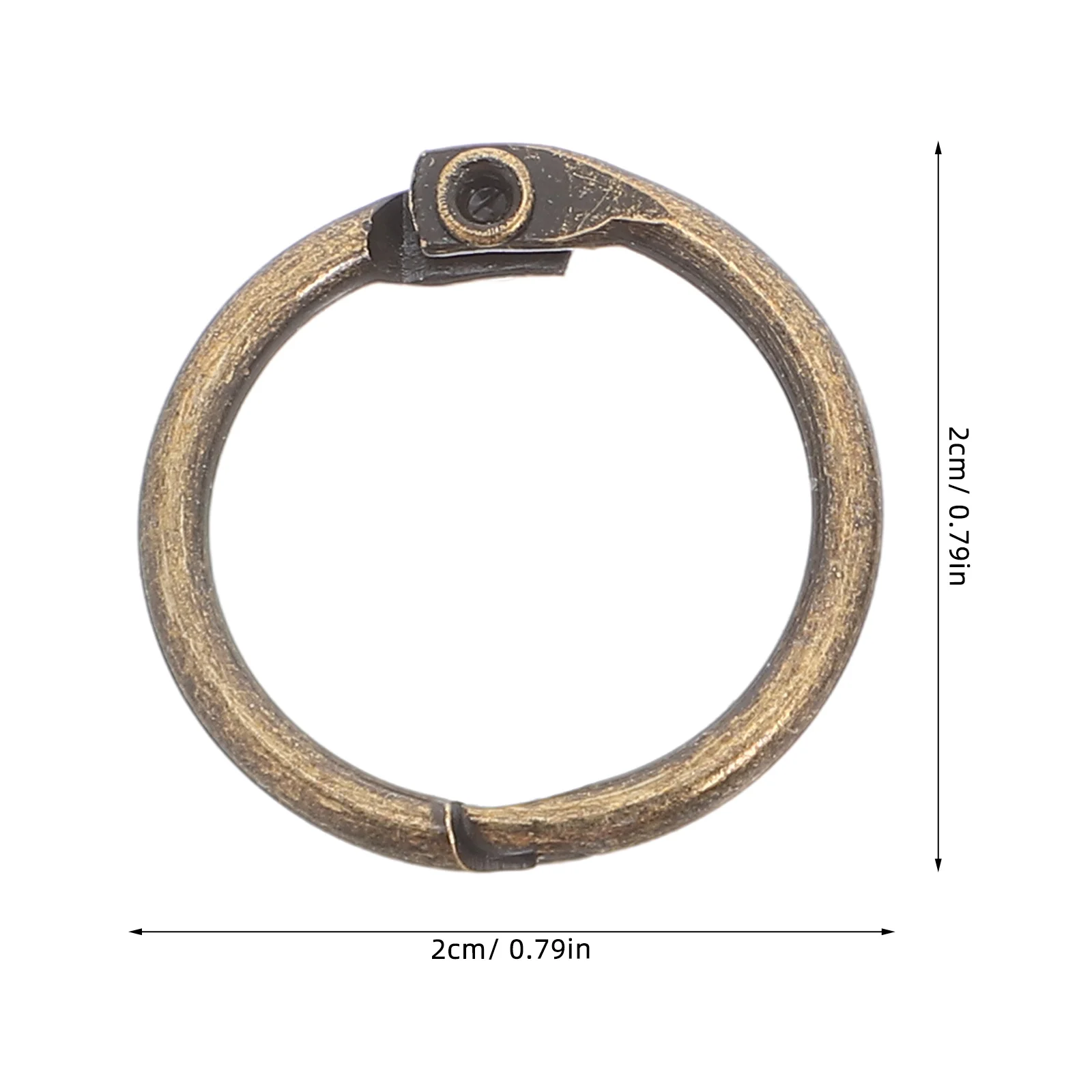 50 قطعة: حلقات معدنية قابلة للفتح لأجهزة الكمبيوتر المحمولة والمجلات والمخططين وسجلات القصاصات وبطاقات الفهرس وألبومات الصور وتنظيم أوراق الشجر السائبة